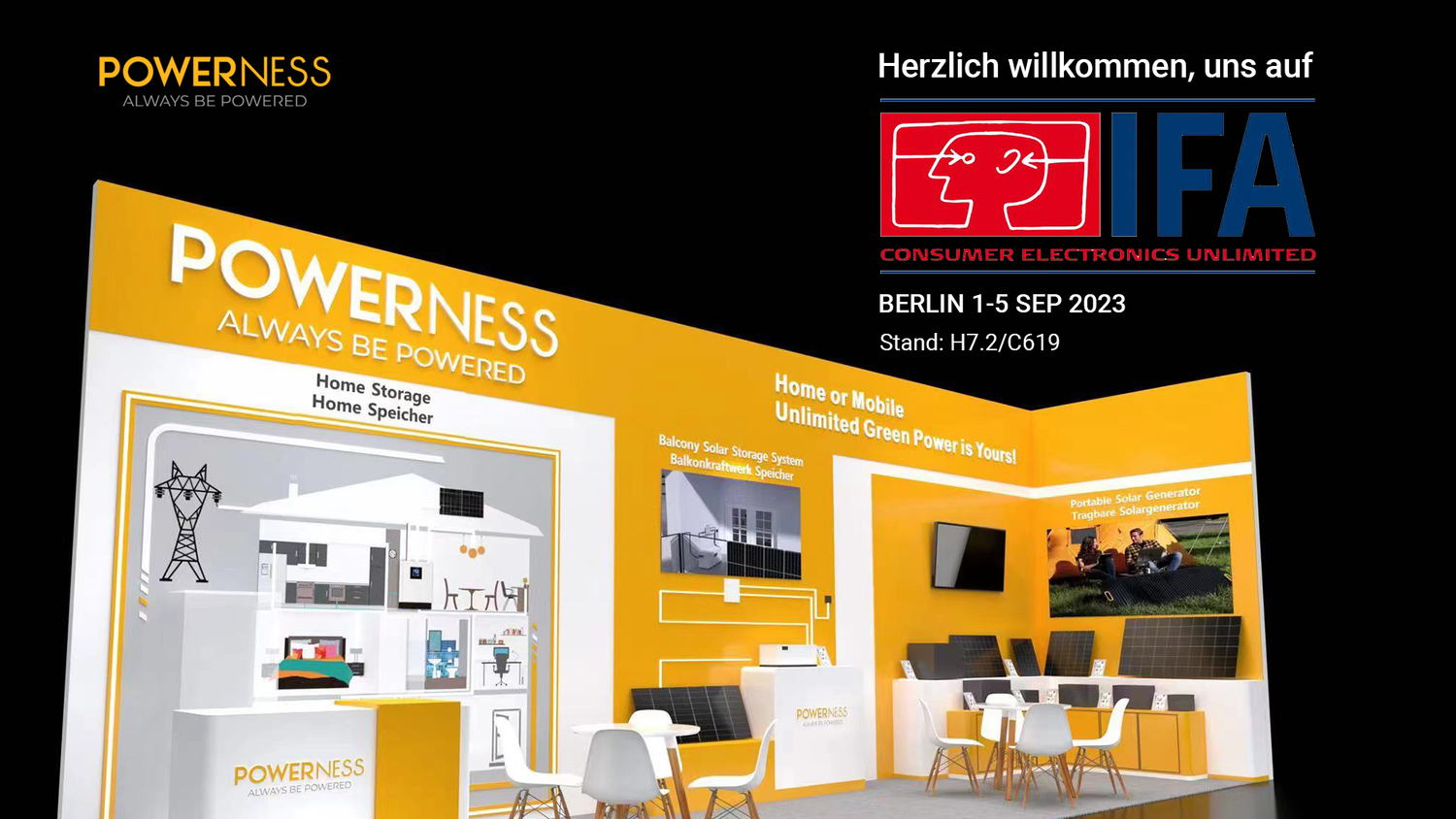 Powerness stellt innovative Energielösungen auf der IFA Berlin 2023 vor