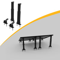 Powerness Aufständerung Solarmodul Halterung Balkonkraftwerk für Flachdach