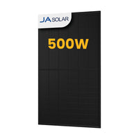 Modules solaires bifaciaux entièrement noirs JA Solar 500 Wc, JAM60D41-500/LB, verre-verre, par Powerness