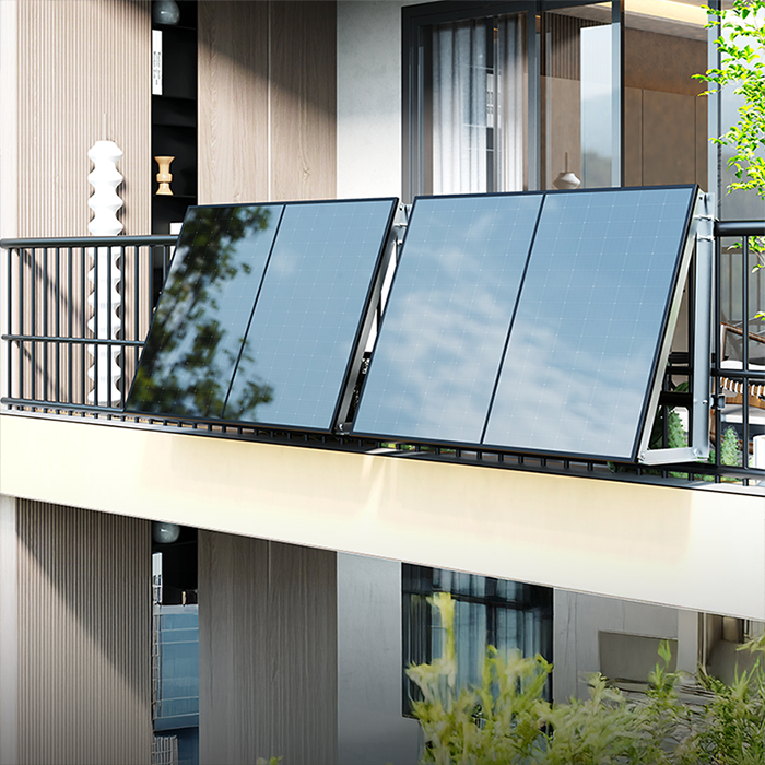 Powerness Aufständerung Solarmodul Halterung Balkonkraftwerk für Garten