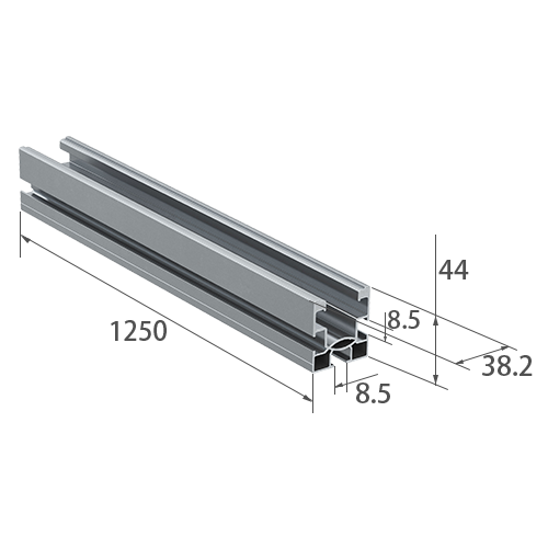 2 x Profil SolarFish H44 1.250 AL