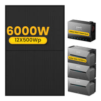 3x Anker Solarbank 3 E2700 Pro met Power Dock Multisysteem, inclusief 12 x 500 JA Solar Bifaciale Zonnepanelen, by Powerness