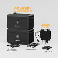 Growatt NOAH 2000 Batteriespeicher für Balkonkraftwerke, by Powerness