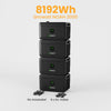 4x Growatt NOAH 2000 | 8192Wh / Ohne 800W Growatt NEO / Powerness Express