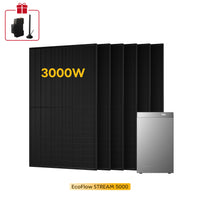 EcoFlow Stream 5000, mit 6 x 500 Bifaziale Solarmodule, by Powerness