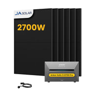 Anker SOLIX Solarbank 3 E2700 Pro, avec 6 panneaux solaires bifaciaux JA Solar de 450 W, par Powerness