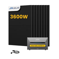 Anker SOLIX Solarbank 3 E2700 Pro, met 8 x 450 JA Solar Bifaciale Zonnepanelen, by Powerness