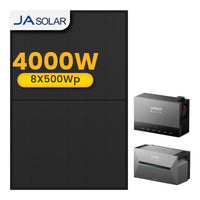 Anker Solarbank 3 E2700 Pro mit Power Dock Multisystem, mit 8 x 500 JA Solar Bifaziale Solarmodule, by Powerness