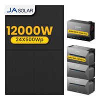 3x Anker Solarbank 3 E2700 Pro mit Power Dock Multisystem, mit 24 x 500 JA Solar Bifaziale Solarmodule, by Powerness