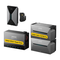 Anker SOLIX Power Dock multisysteem met slimme lader & Solarbank 3 E2700 Pro thuisbatterij voor plug & play zonnepanelen, by Powerness
