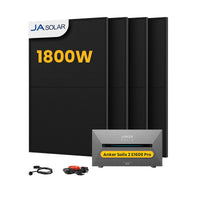 Anker SOLIX Solarbank 2 E1600 Pro All-in-One Speicher für Balkonkraftwerk, mit 4 x 450W JA Solar Bifaziale Solarmodule,by Powerness