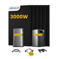 EcoFlow STREAM Ultra & Pro, All-in-One Opslag voor Balkon-Zonnepanelen, met 6 x 500 JA Solar Bifaciale Zonnepanelen, by Powerness