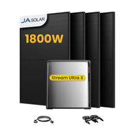 EcoFlow Stream Ultra X, All-in-One Opslag voor Balkon-Zonnepanelen, met 4 x 450 JA Solar Bifaciale Zonnepanelen, by Powerness