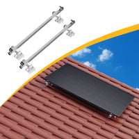 Fischer Solarmodul Halterung für Ziegeldach Montage, Kurzschiene für 1 Modul, by Powerness