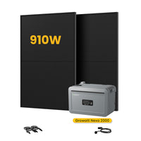 <tc>Growatt</tc> <tc>NEXA</tc> 2000 Tout-en-un <tc>Batterie de stockage tout-en-un pour station solaire</tc>, avec 2 x 450 W bifacial <tc>Panneaux solaires</tc>,par <tc>Powerness</tc>