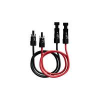 2 rallonges pour panneaux solaires avec connecteurs MC4 - 2 m/5 m/10 m, 4 mm²