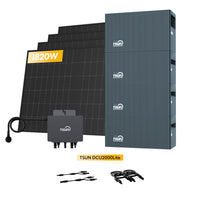 TSUN DCU2000Lite Solarspeicher für Balkonkraftwerke, mit 4 x 455W Bifaziale Solarmodule & 800W Mikro‑Wechselrichter. by Powerness