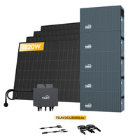 TSUN DCU2000Lite Solarspeicher für Balkonkraftwerke, mit 4 x 455W Bifaziale Solarmodule & 800W Mikro‑Wechselrichter. by Powerness