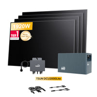 Système de stockage tout-en-un Growatt NOAH 2000 pour centrales solaires de balcon, avec 4 modules solaires bifaciaux JA Solar de 450 W, par Powerness 