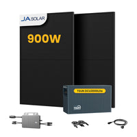 TSUN DCU2000Lite Solarspeicher für Balkonkraftwerke, mit 2 x 450W JA Solar Bifaziale Solarmodule & 800W Mikro‑Wechselrichter. by Powerness