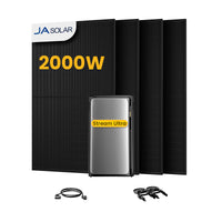 EcoFlow Stream Ultra, All-in-One Speicher für Balkonkraftwerke, mit 4 x 500 JA Solar Bifaziale Solarmodule, by Powerness