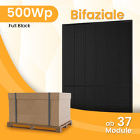 Sunpro 500Wp Full Black Bifaciaal Glas-Glas Zonnepaneel – Pallet met 37 Modules, by Powerness